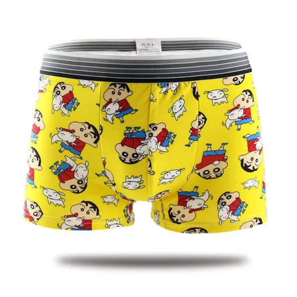 19 colors fashion design cotton Cartoon cuecas boxer men high quality fancy patterned mens underwear boxers men shorts Panties