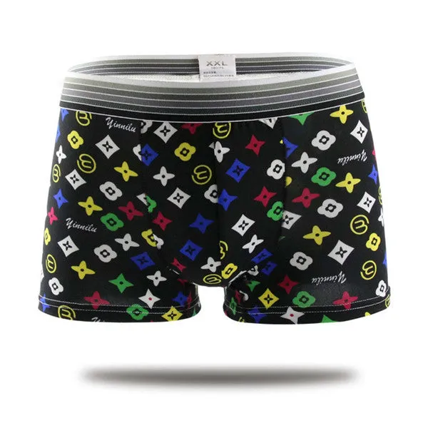 19 colors fashion design cotton Cartoon cuecas boxer men high quality fancy patterned mens underwear boxers men shorts Panties