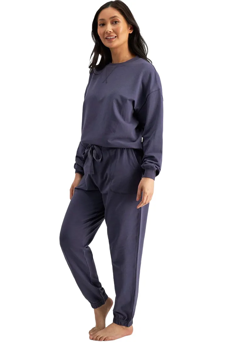 4 x Womens Jockey Life Terry Pant Trackie Loungewear Molten Midnight