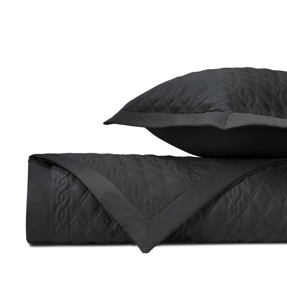 Abbey Quilted Black by Home Treasures