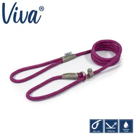 Ancol - Viva Nylon Reflective Rope Slip Lead - Purple - 120cm x 12mm (max 50kg)