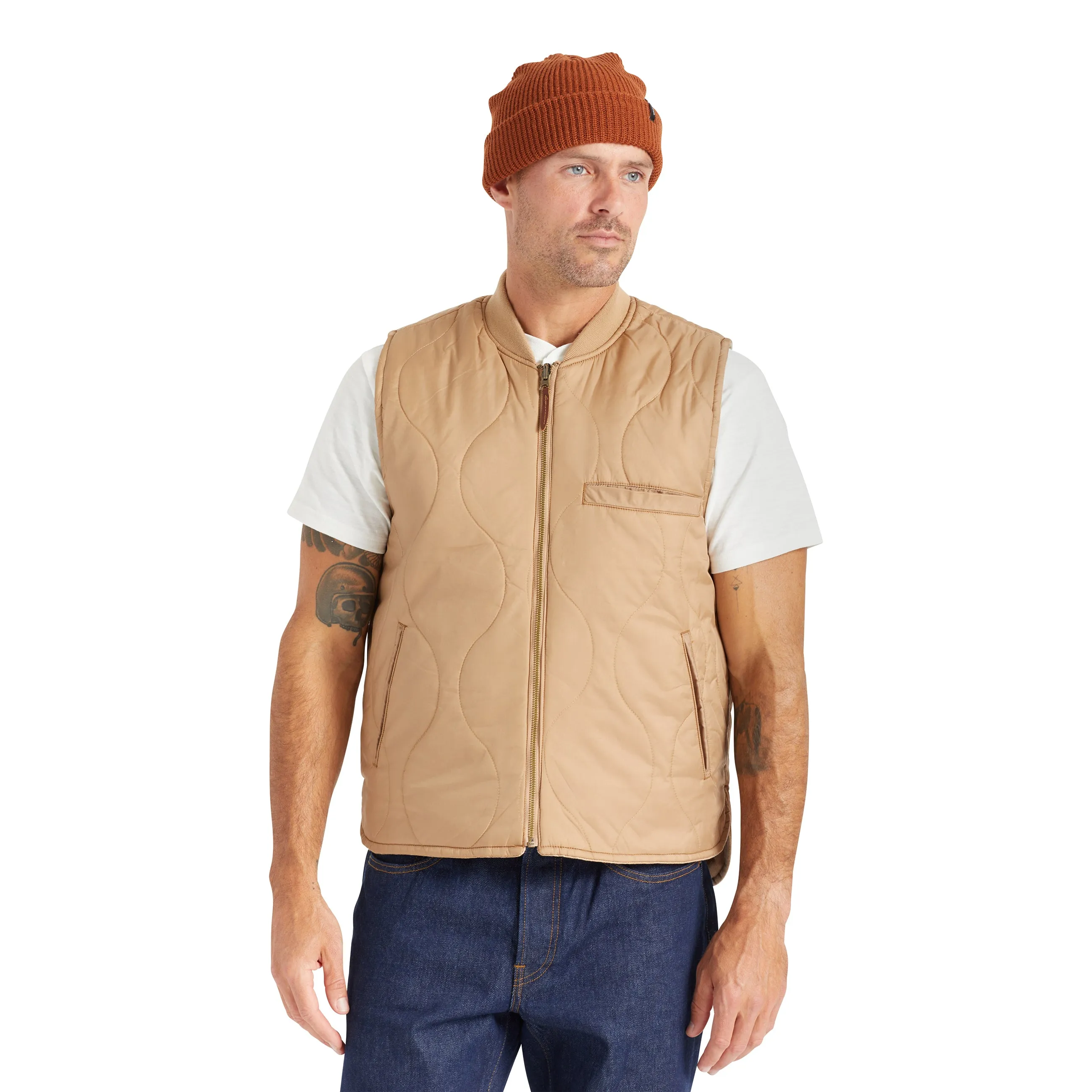 BRIXTON ABRAHAM REVERSIBLE VEST MOJAVE