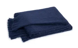 Bruno Navy Blue Throw by Matouk