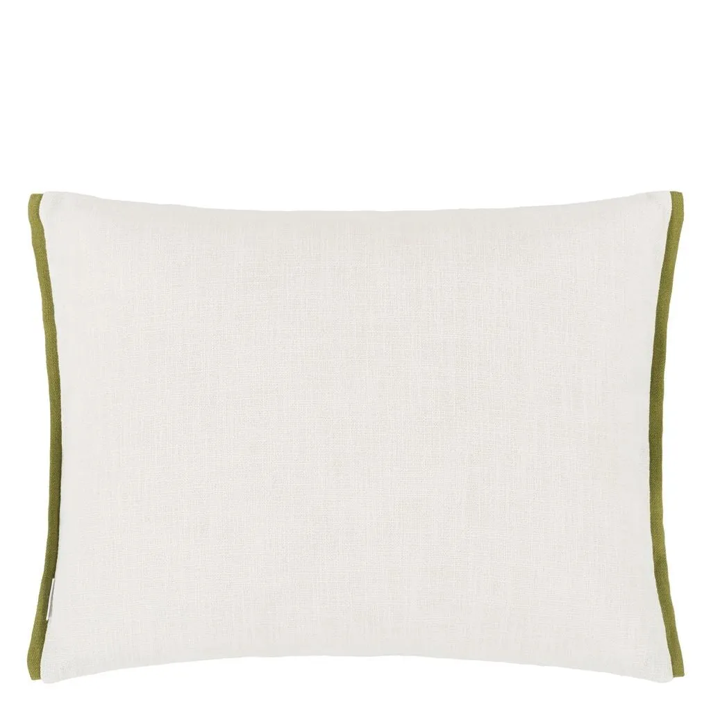 Designers Guild Foglia Decorativa Moss Cotton Decorative Pillow