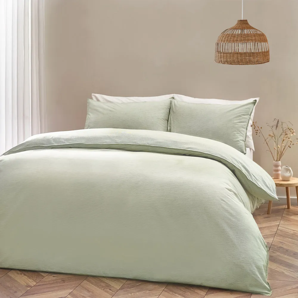 Heaton Stripe Duvet Cover Set Khaki