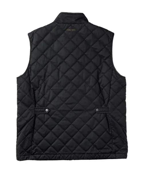 HEYBO Warner Quilted Vest in Black