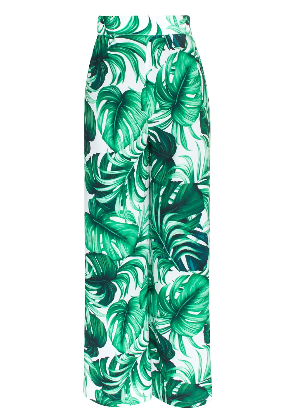 Jungle - Monstera White / Green Pants (Neon Orange)