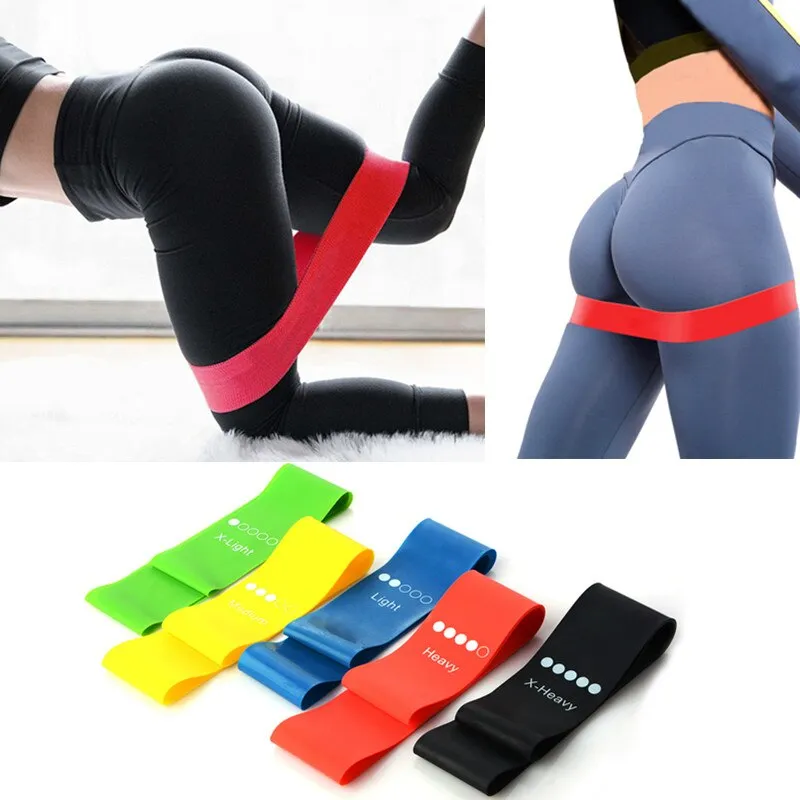 Latex Pull Rope Elastic Resistance Bands Fitness Workout Yoga Gym Strength Training Bands Fitness Equipment 5 Levels