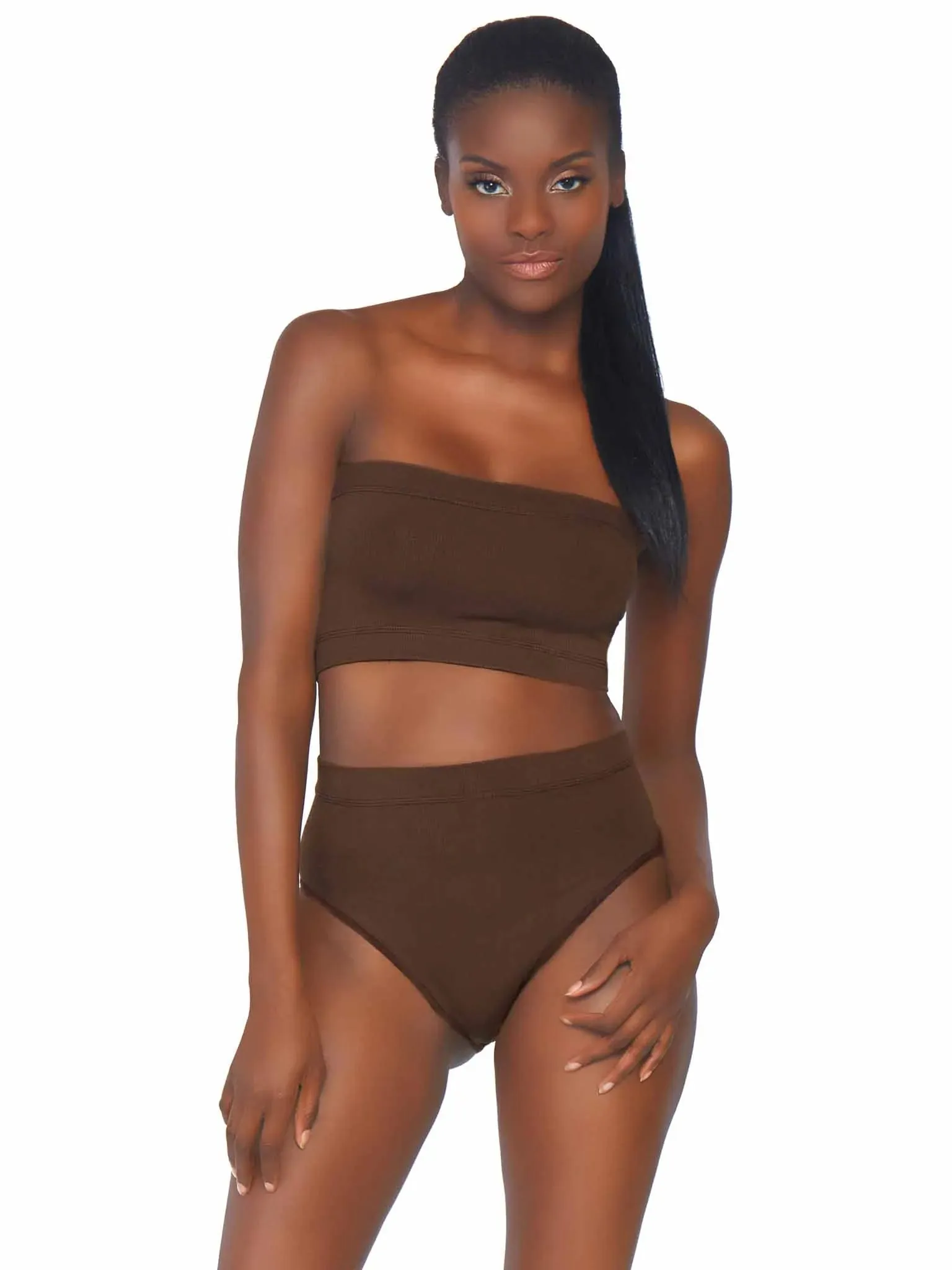 LEG AVENUE NK003 NAKED SHAPEWEAR BRIEF SET