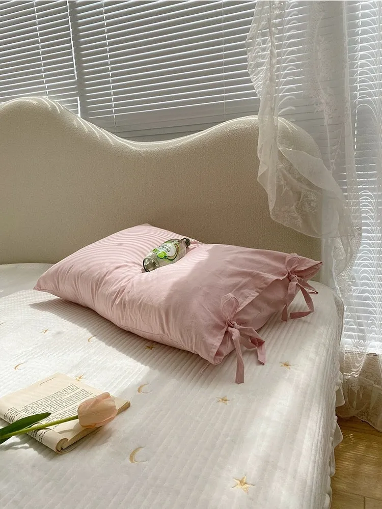 Macaron Pastel Colored Cotton Pillow Case For Dolly Home