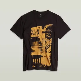 Magazine Print R Tee (Black) - GD255323366484