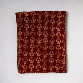 Maroon - Traditional Chanderi Silk Handloom Precut Fabric (1.4 meter)