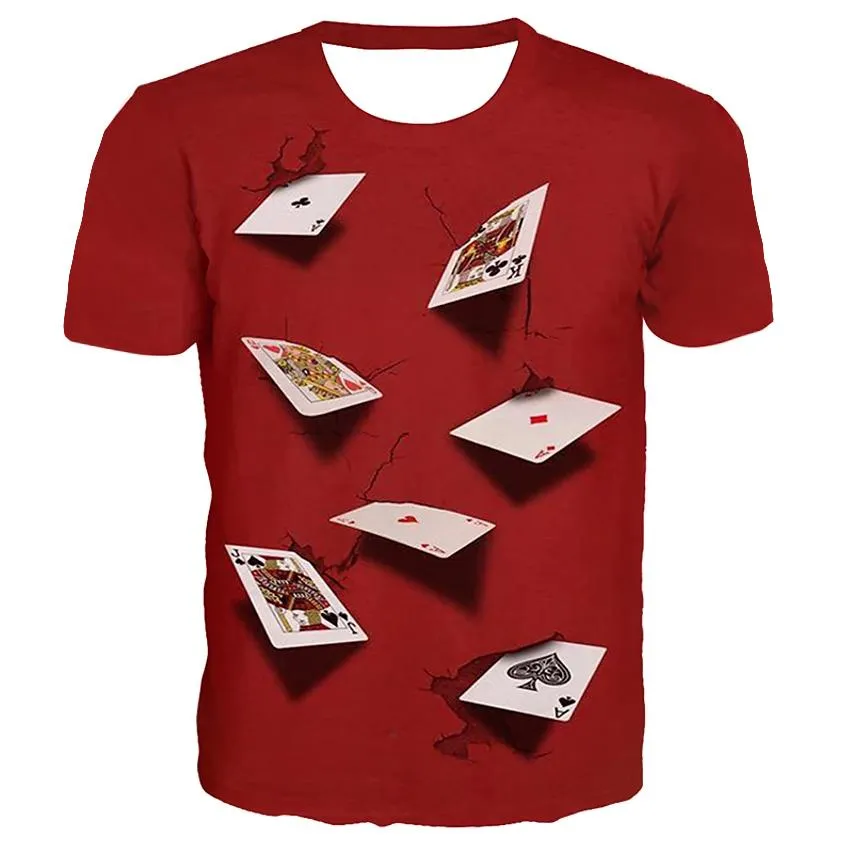 Men's T-Shirt Graphic Simulation Short Sleeve Casual Tops