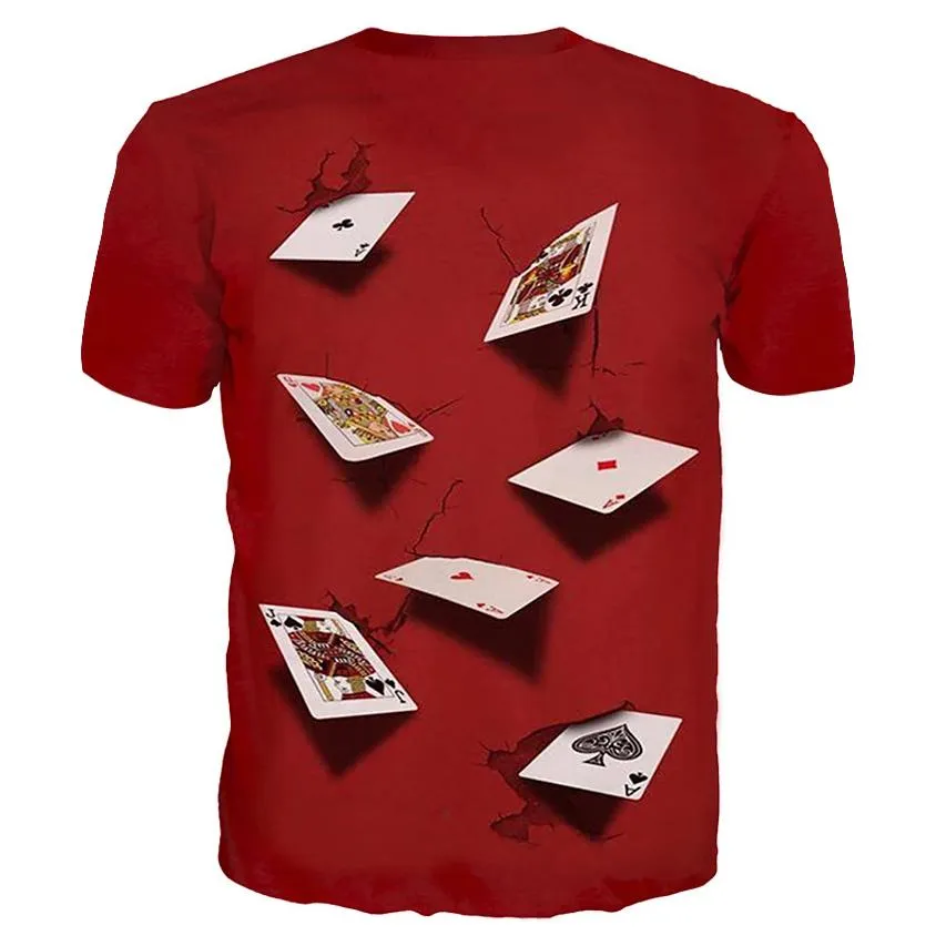 Men's T-Shirt Graphic Simulation Short Sleeve Casual Tops