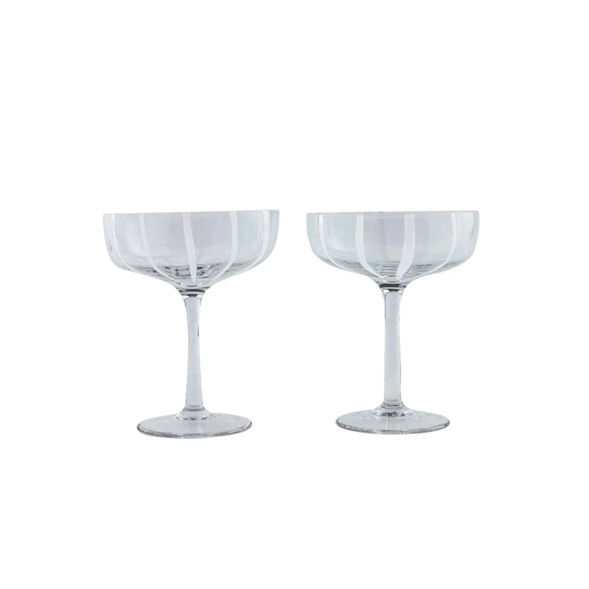 Mizu Coupe Glass - 2 pcs/set - Clear