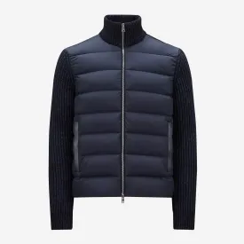 Moncler Padded Wool Blend Cardigan