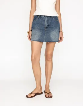 Okara Denim Skort (Faded Mid Wash)