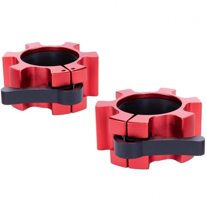 Pair of Olympic Quick Release Collars Red 50/51 mm