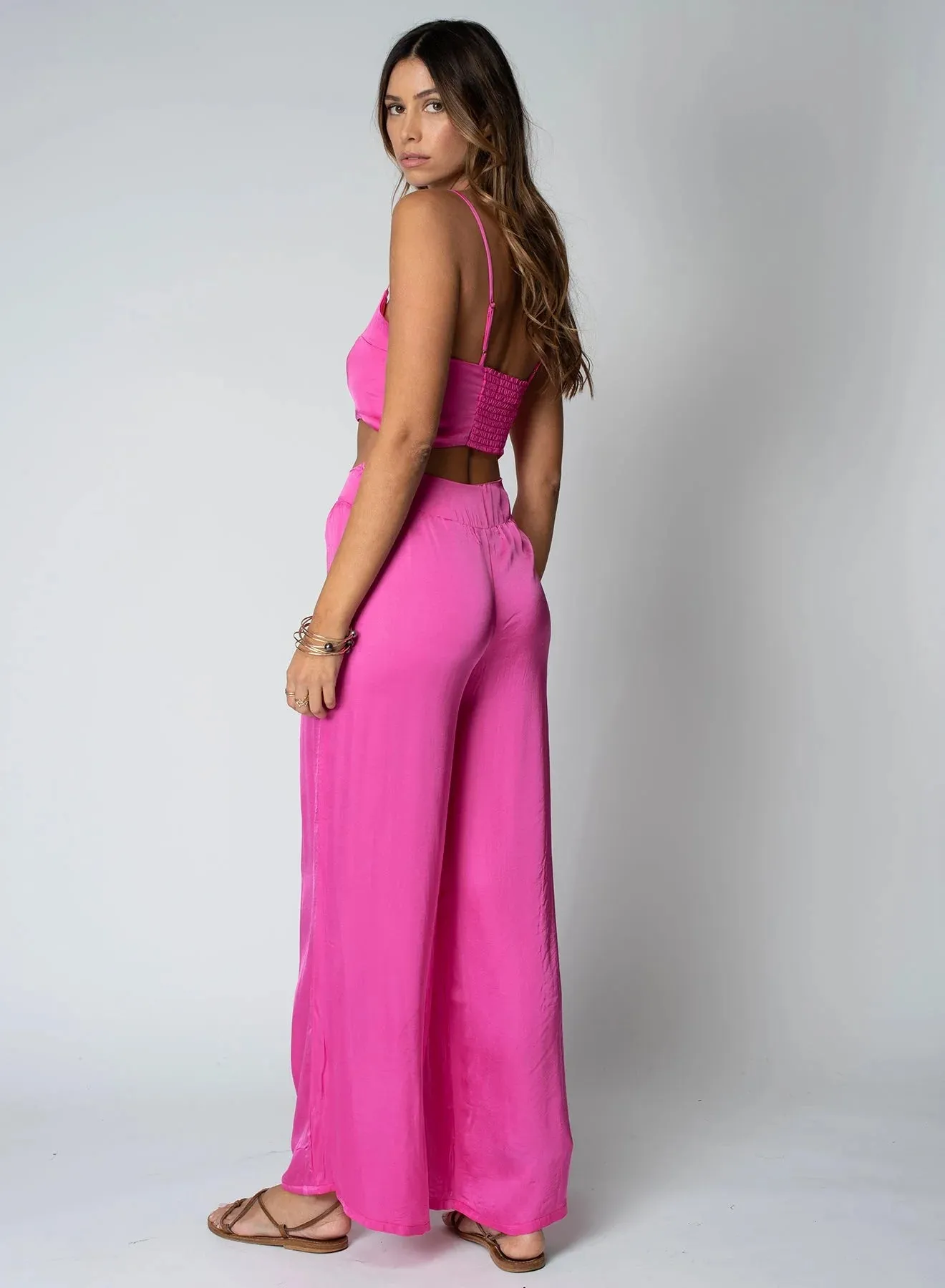 Rose Sunset Wide Leg Pant