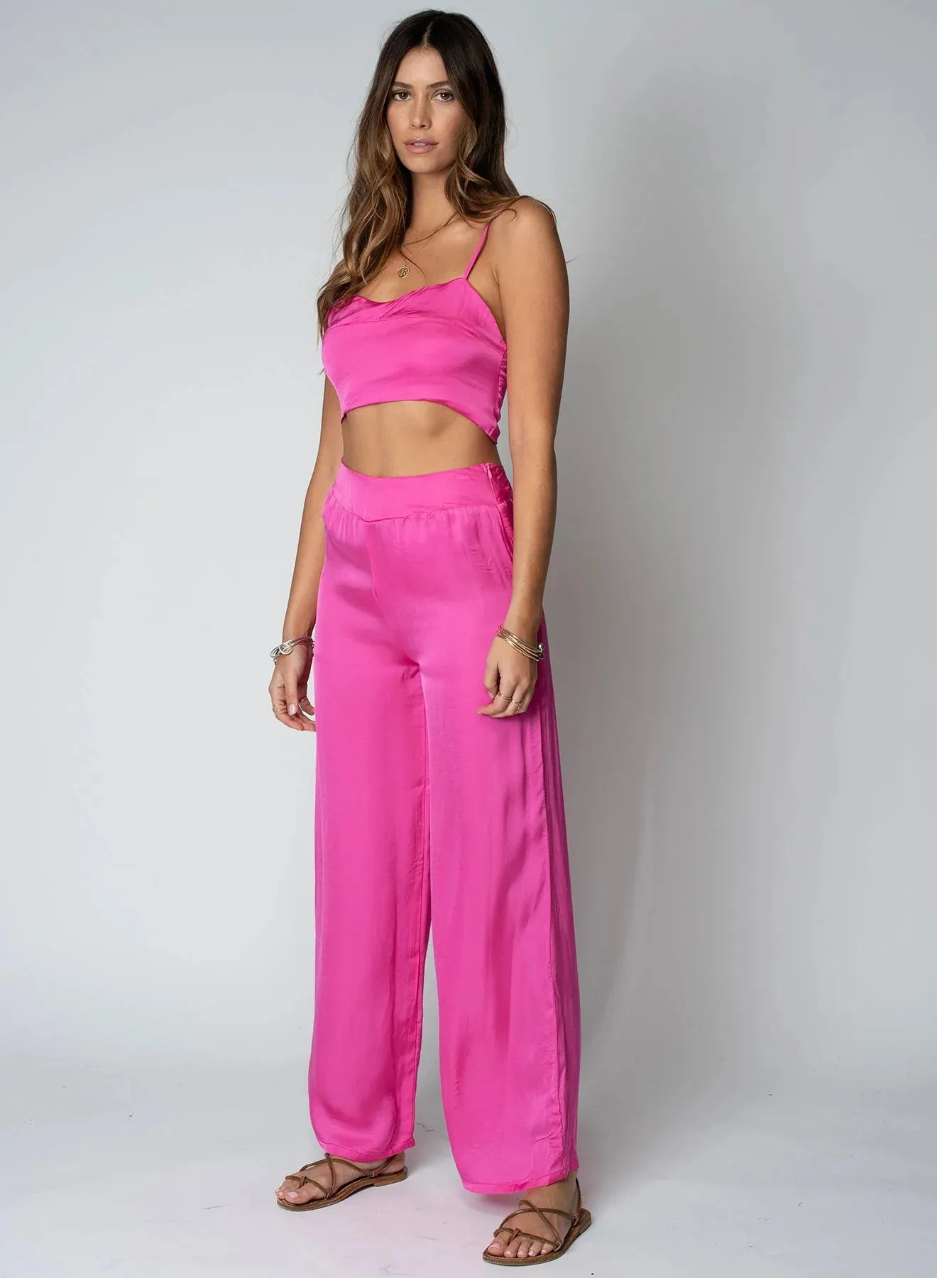 Rose Sunset Wide Leg Pant