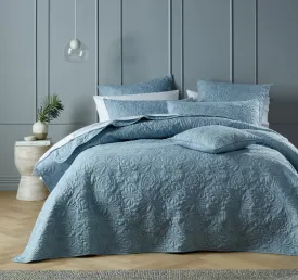 Sabrina Bedspread Set Range Provincial Blue