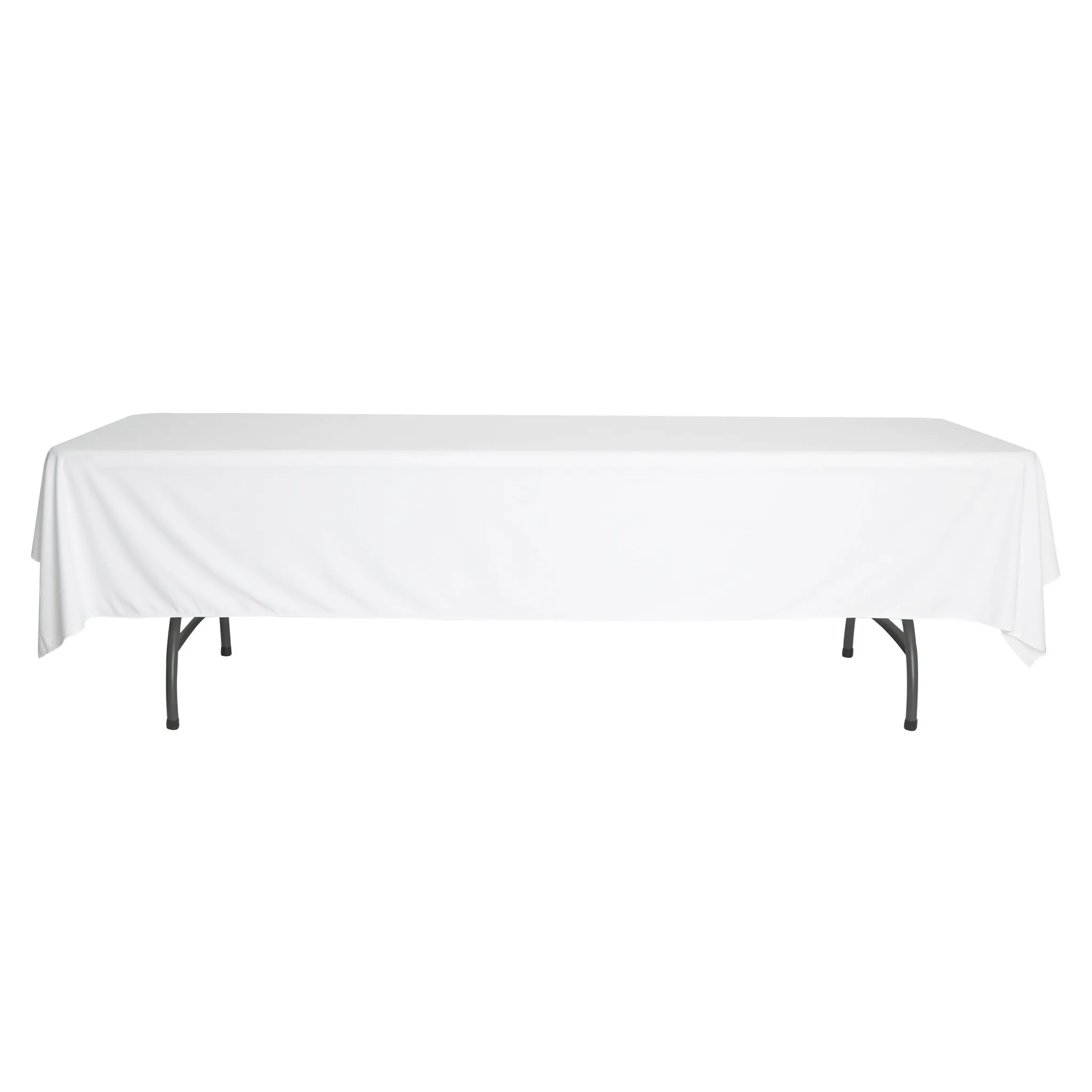 Scuba 60"x120" Rectangular Tablecloth - White