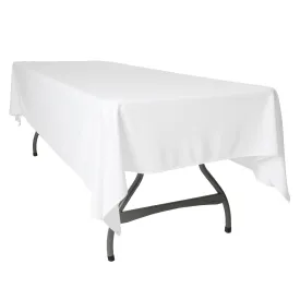 Scuba 60"x120" Rectangular Tablecloth - White