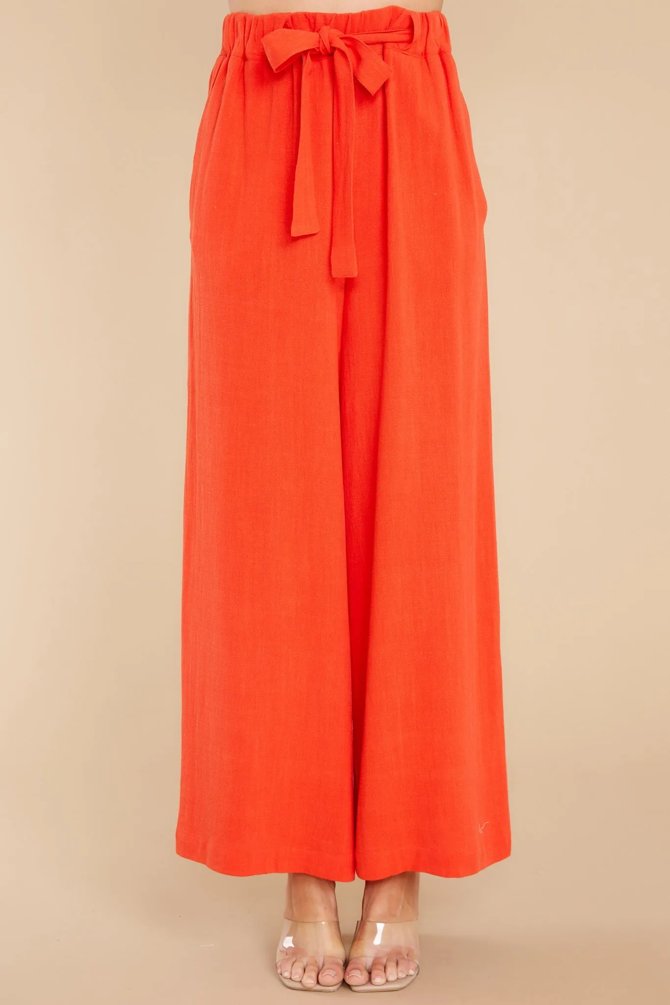 Set Apart Orange Red Palazzo Pants