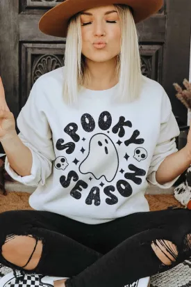 SPOOKY SEASON GRAPHIC SWEATSHIRT PLUS SIZE