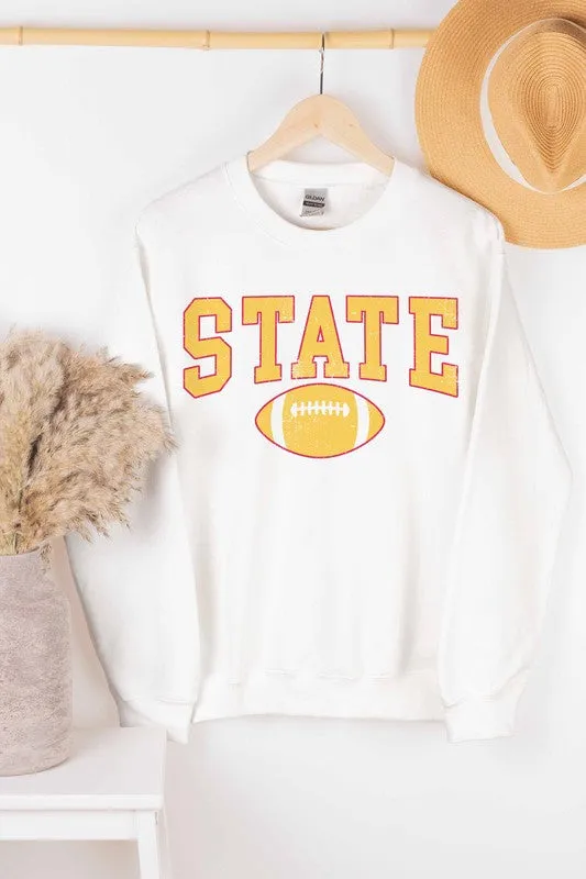 STATE FOOTBALL GRAPHIC SWEATSHIRT