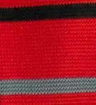 True Red Striped Knit Tie by Paul Malone