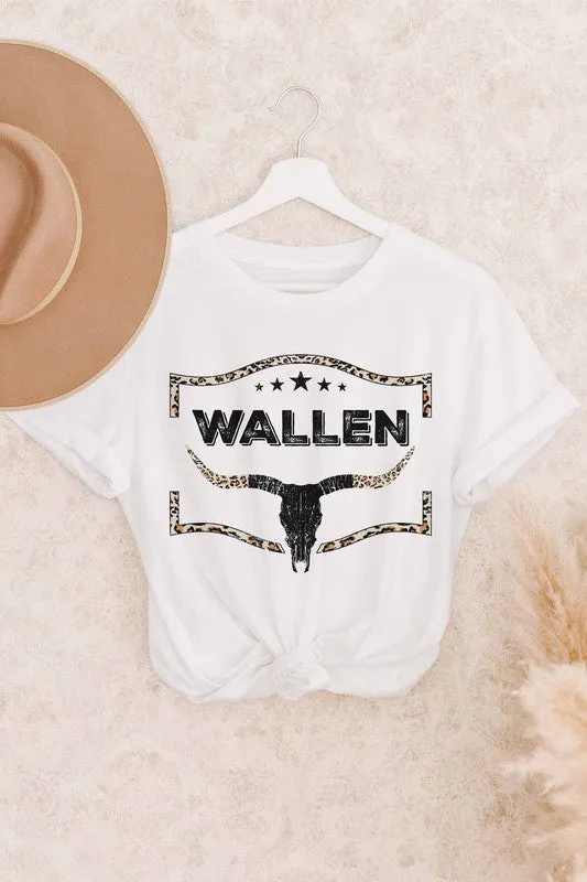 WALLEN LEOPARD WESTERN GRAPHIC TEE