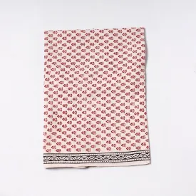 White - Bagh Block Printed Cotton Precut Fabric (0.7 meter) 73